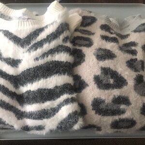 Zebra print sweater